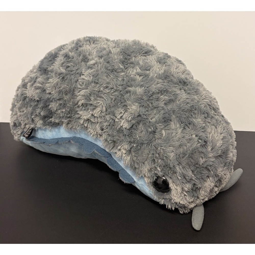 DANGOMUSHI Insect Big Plush Pill Bug Blue Grey Large Stuffed Animal 16"